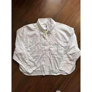 Banana Republic XXL white button up long sleeve shirt